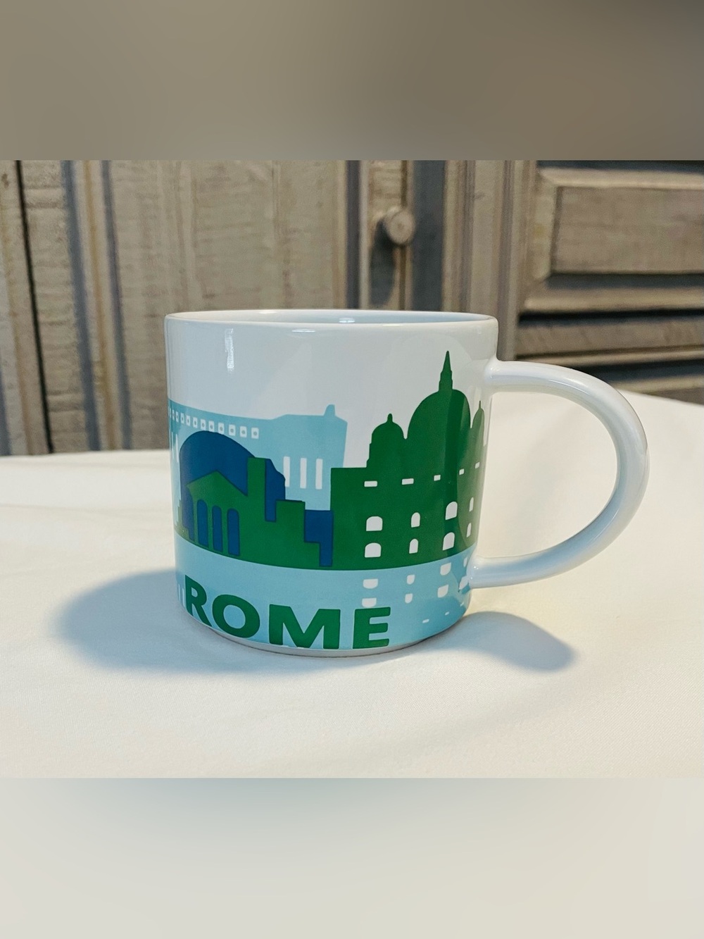 *EUC* Room Essentials ROME Collectible Mug - 3.5" x 3.5” - Ceramic/Porcelain